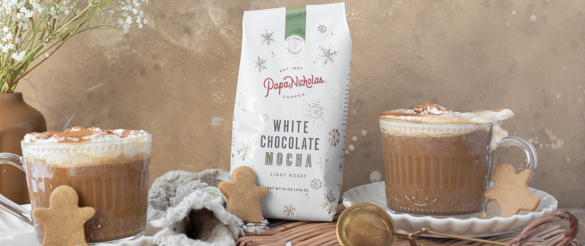 Gingerbread White Mocha | PapaNicholas Coffee