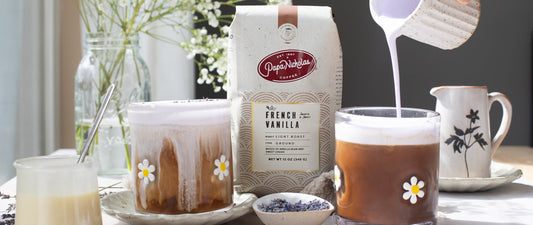 White Chocolate Lavender Iced Coffee
