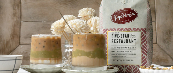 Iced White Chocolate Pistachio Latte