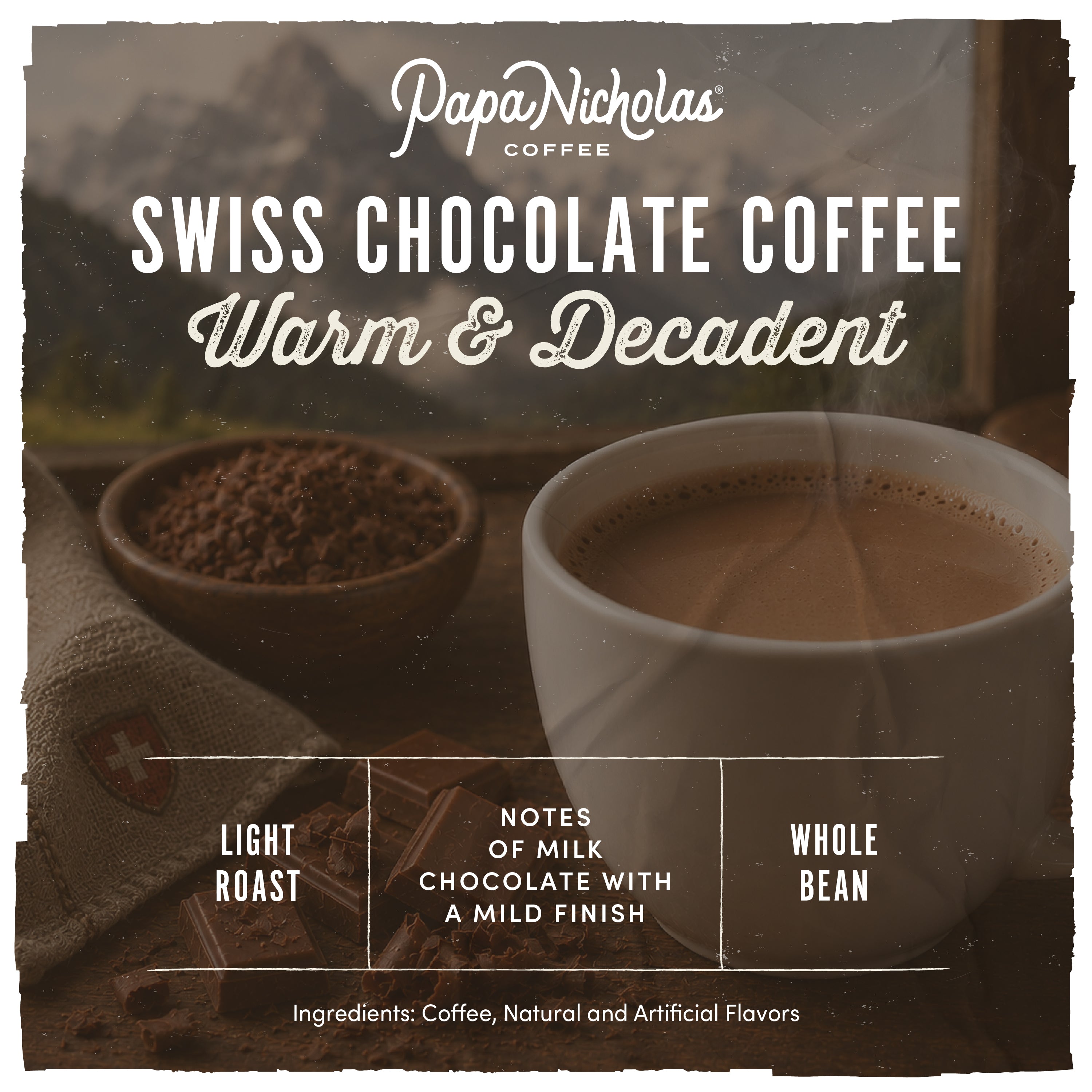 Swiss Chocolate Coffee | PapaNicholas Coffee