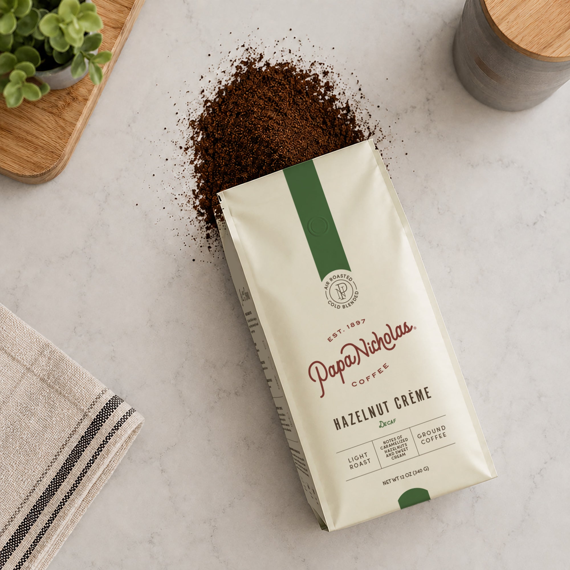 Decaf Hazelnut Crème - Swiss Water Processed | PapaNicholas Coffee