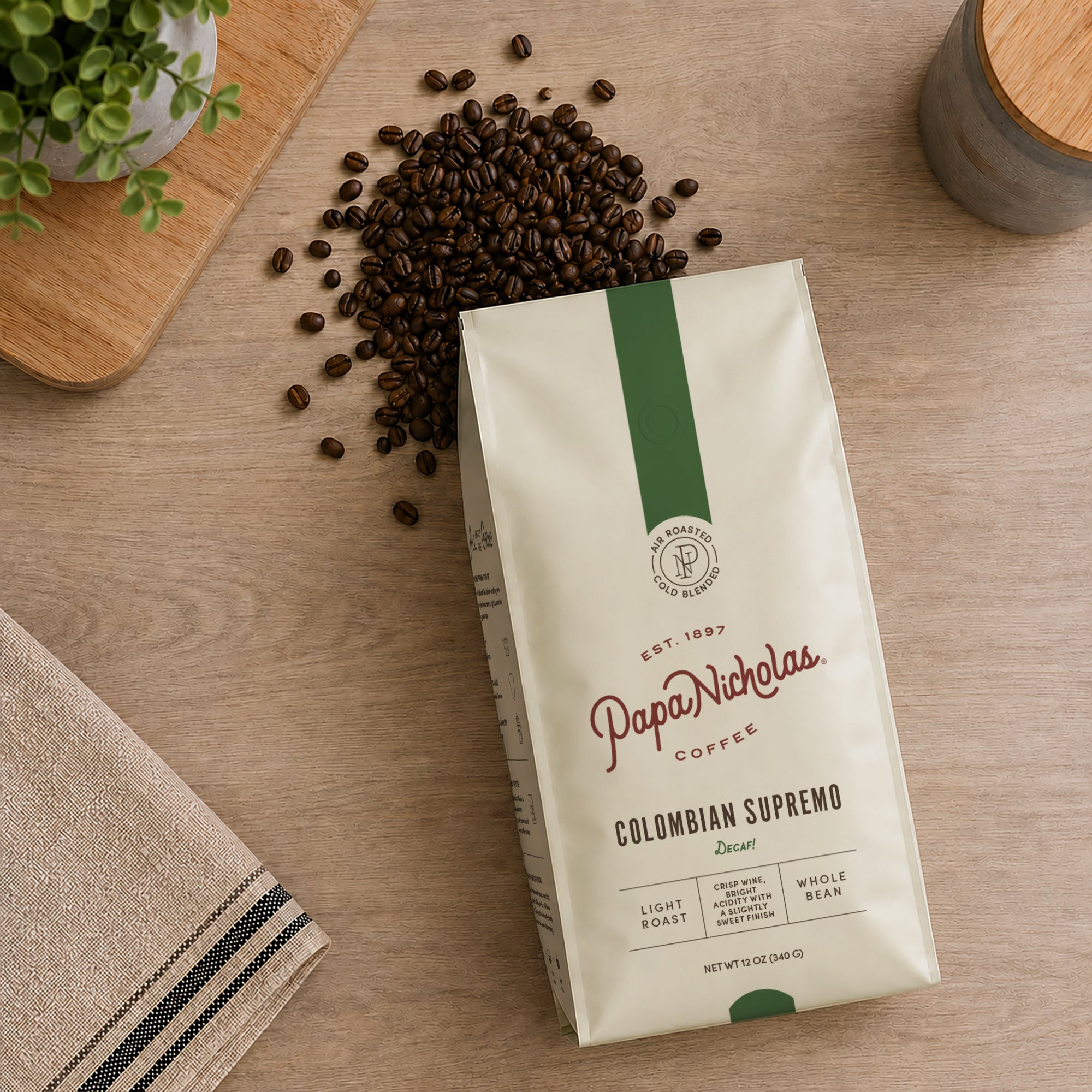 Decaf Colombian Supremo - Swiss Water Processed | PapaNicholas Coffee