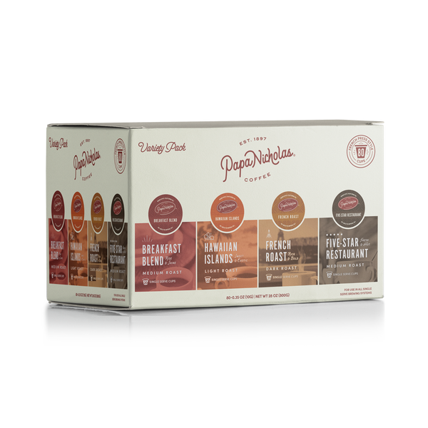Variety Blend 80 ct. Single-Serve Cups | PapaNicholas Coffee